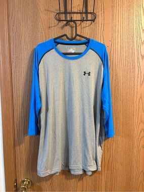 Men’s 3/4 Sleeve Color Blocked Casual Shirt